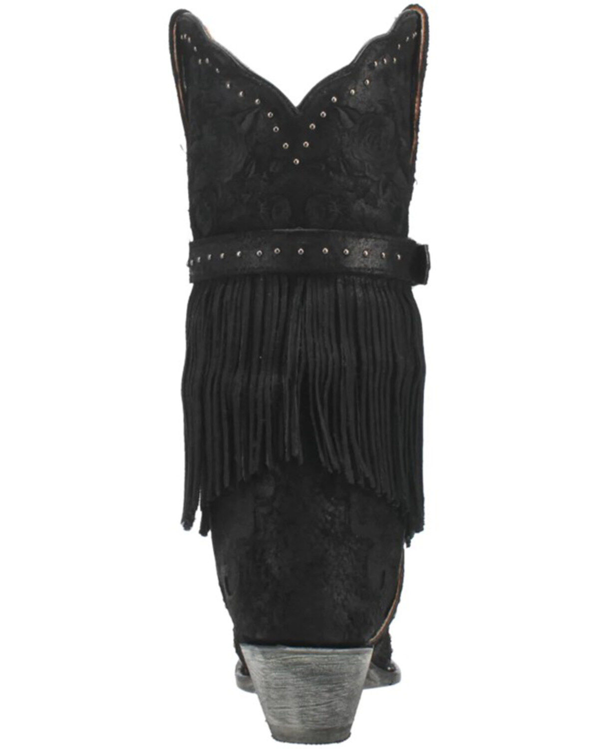 Image #5 - Dan Post Women's Bed Of Roses Western Boots - Snip Toe, Black, hi-res