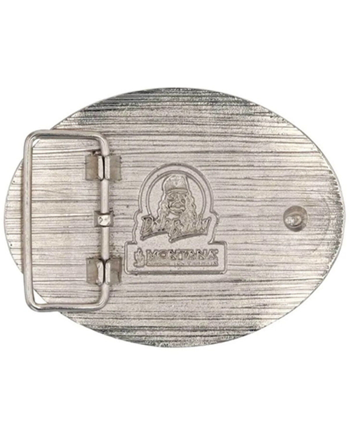 Image #2 - Montana Silversmiths Men's Dale Brisby Rodeo Blues Attitude Buckle, Silver, hi-res