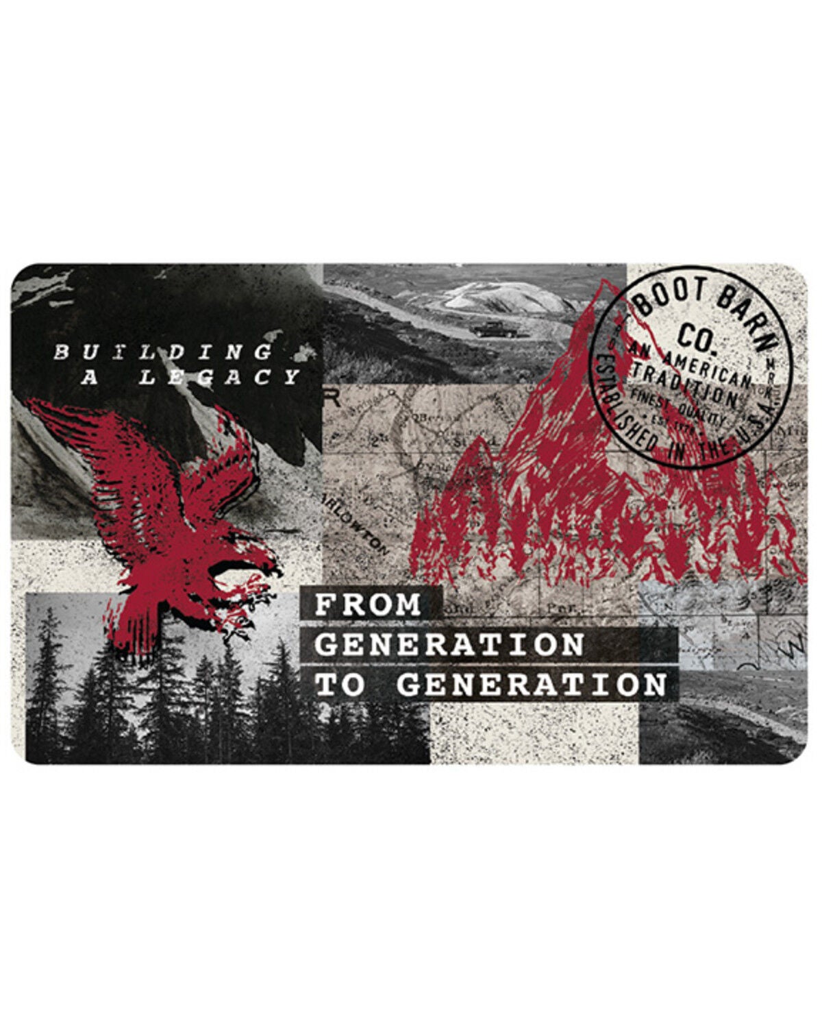 Boot Barn Generation Collage Gift Card, No Color, hi-res
