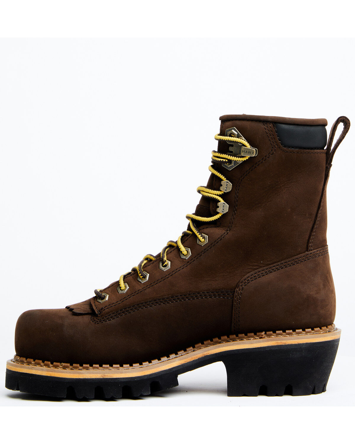 Image #3 - Hawx Men's Lineman Lace-Up Waterproof Work Boot - Composite Toe, Brown, hi-res