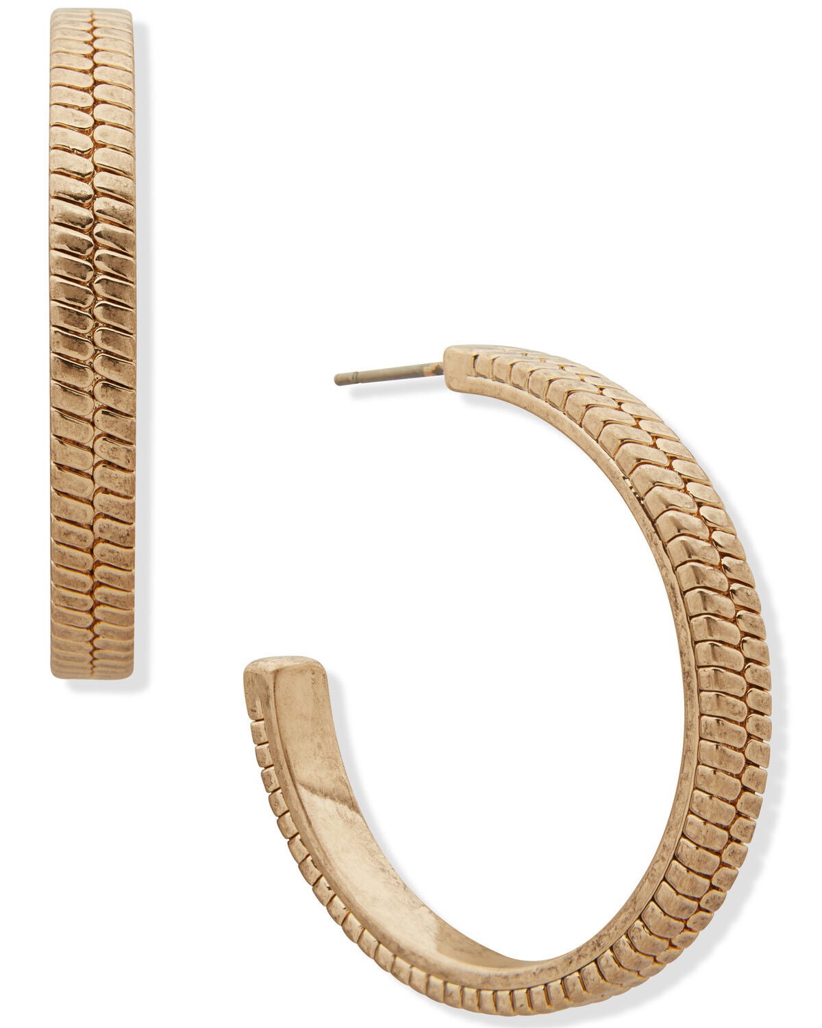 Image #1 - Lainey Wilson Women's Hoop Earrings, Gold, hi-res
