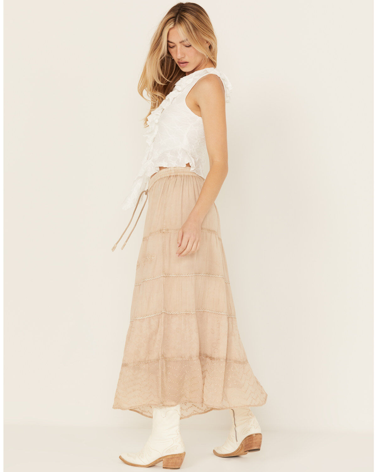 Image #3 - Gunit Women's Tiered Midi Skirt, , hi-res