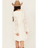 Image #4 - Shyanne Women's Lace Long Sleeve Button-Down Mini Dress, Off White, hi-res