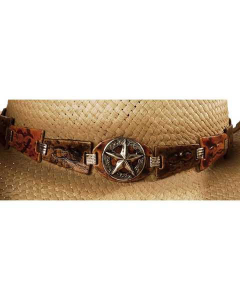 Image #2 - Bullhide Men's Star Central Straw Hat, Natural, hi-res