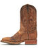Double H Men's ICE Roper Western Work Boots - Broad Square Toe, Tan, hi-res
