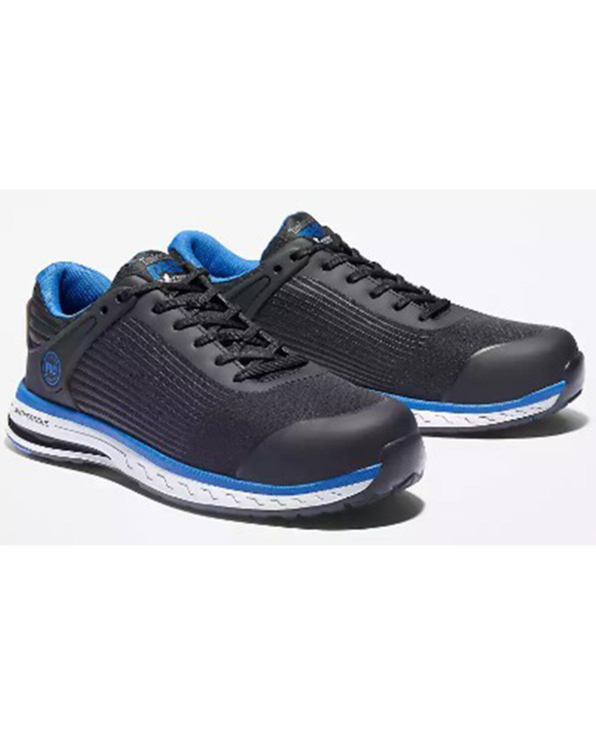 Image #1 - Timberland Men's Drivetrain Lace-Up Work Shoes - Composite Toe, Black, hi-res