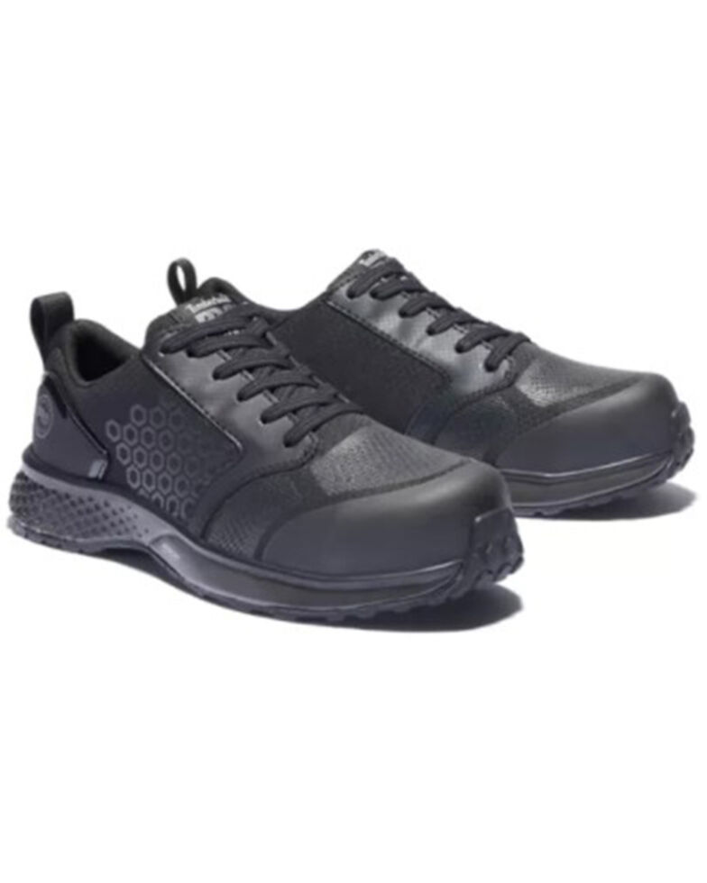 Timberland Women's Reaxion Waterproof Work Shoes - Composite Toe, Black, hi-res