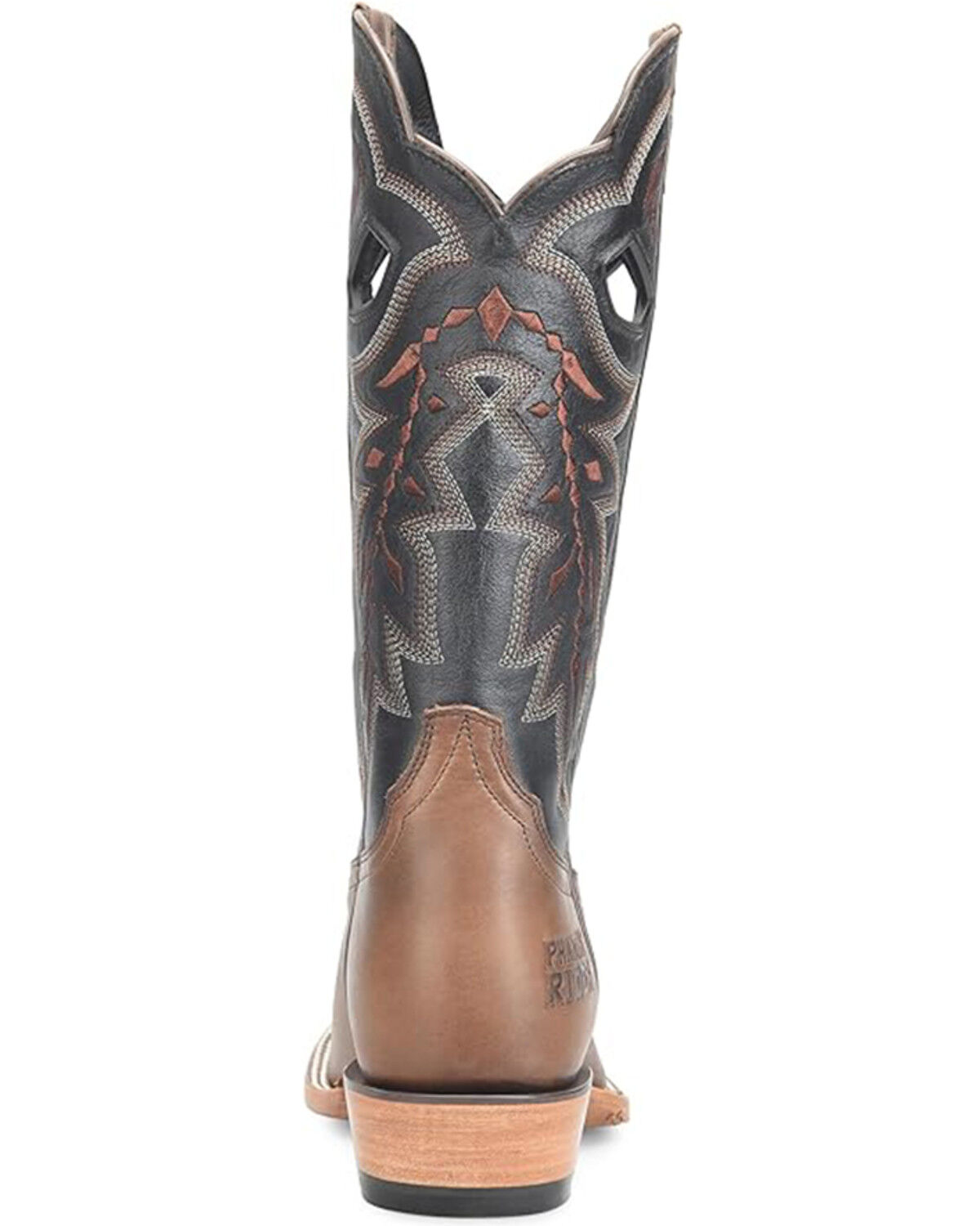Image #5 - Double H Men's Buckaroo Tall Western Boots - Broad Square Toe, Caramel, hi-res