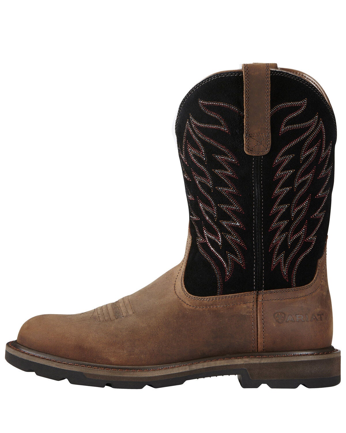 Image #2 - Ariat Men's Groundbreaker Pull-On Western Work Boots - Soft Toe, , hi-res