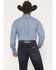 Image #4 - Ariat Men's Pro Series Stephan Plaid Print Long Sleeve Button-Down Stretch Western Shirt, Navy, hi-res