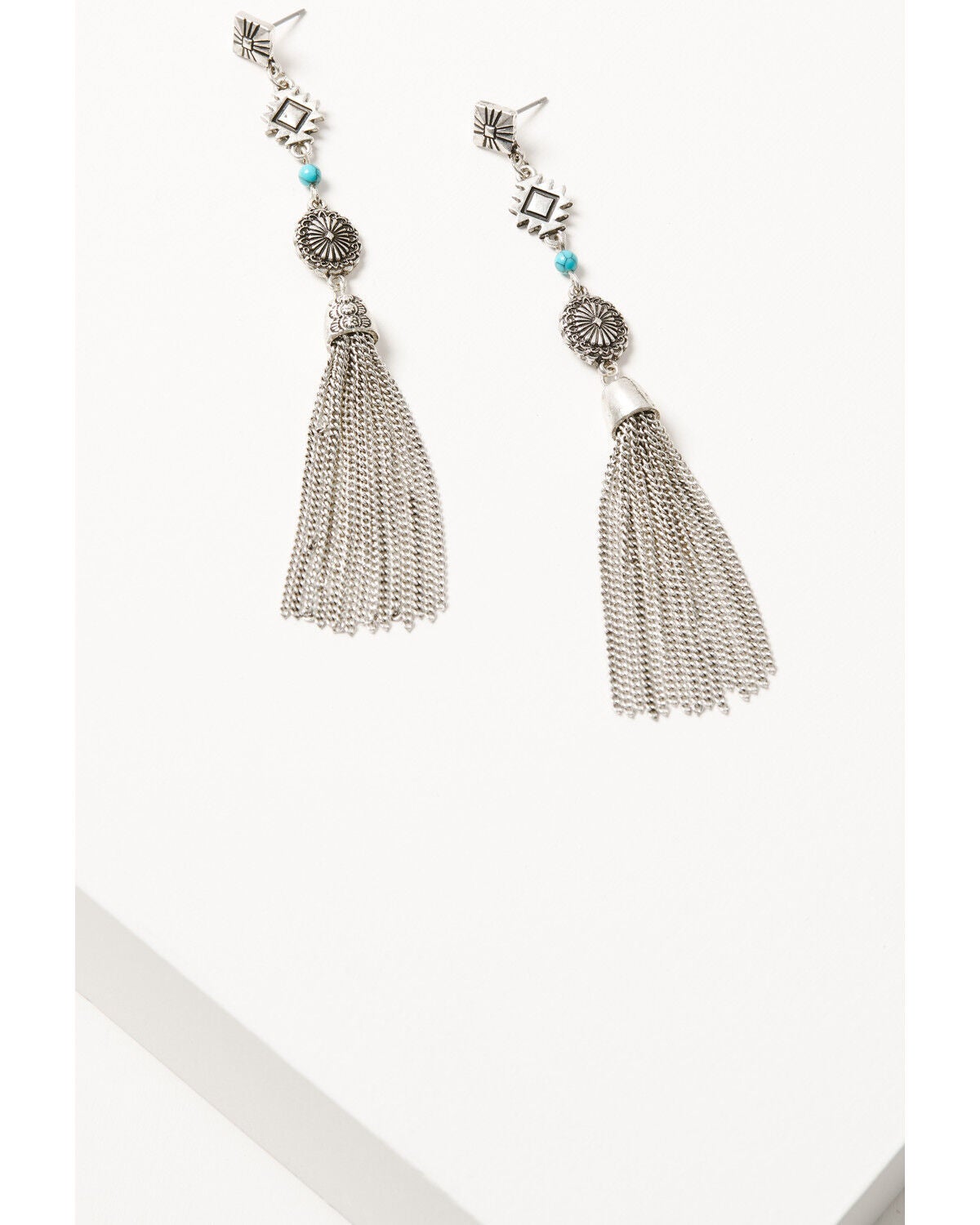 Image #1 - Idyllwind Women's Maudina Fringe Drop Earrings, Silver, hi-res