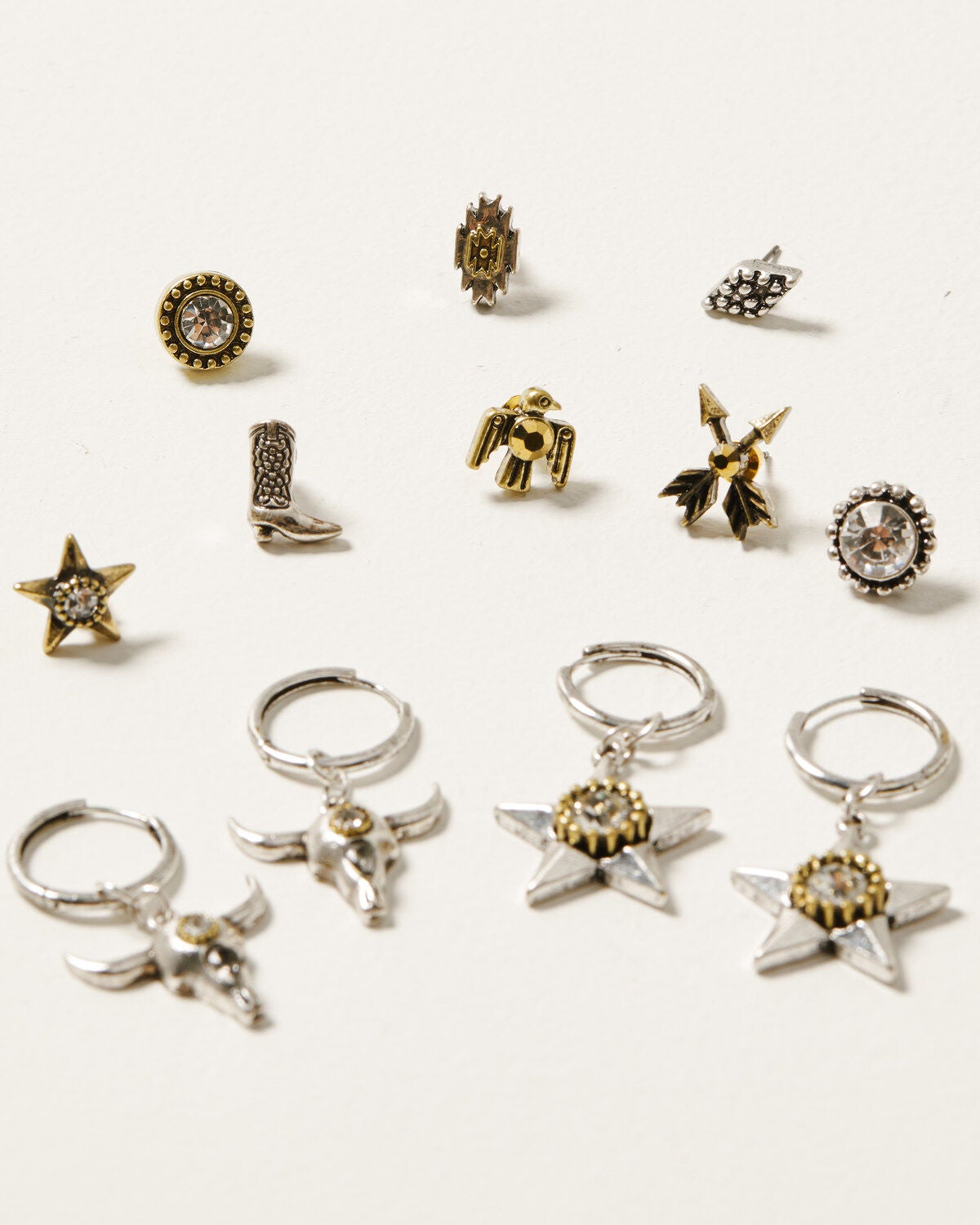 Idyllwind Women's Juniper Earring Set - 10 Piece, Silver, hi-res