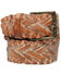 Bed Stu Women's Proem Handwoven Leather Western Belt, Tan, hi-res
