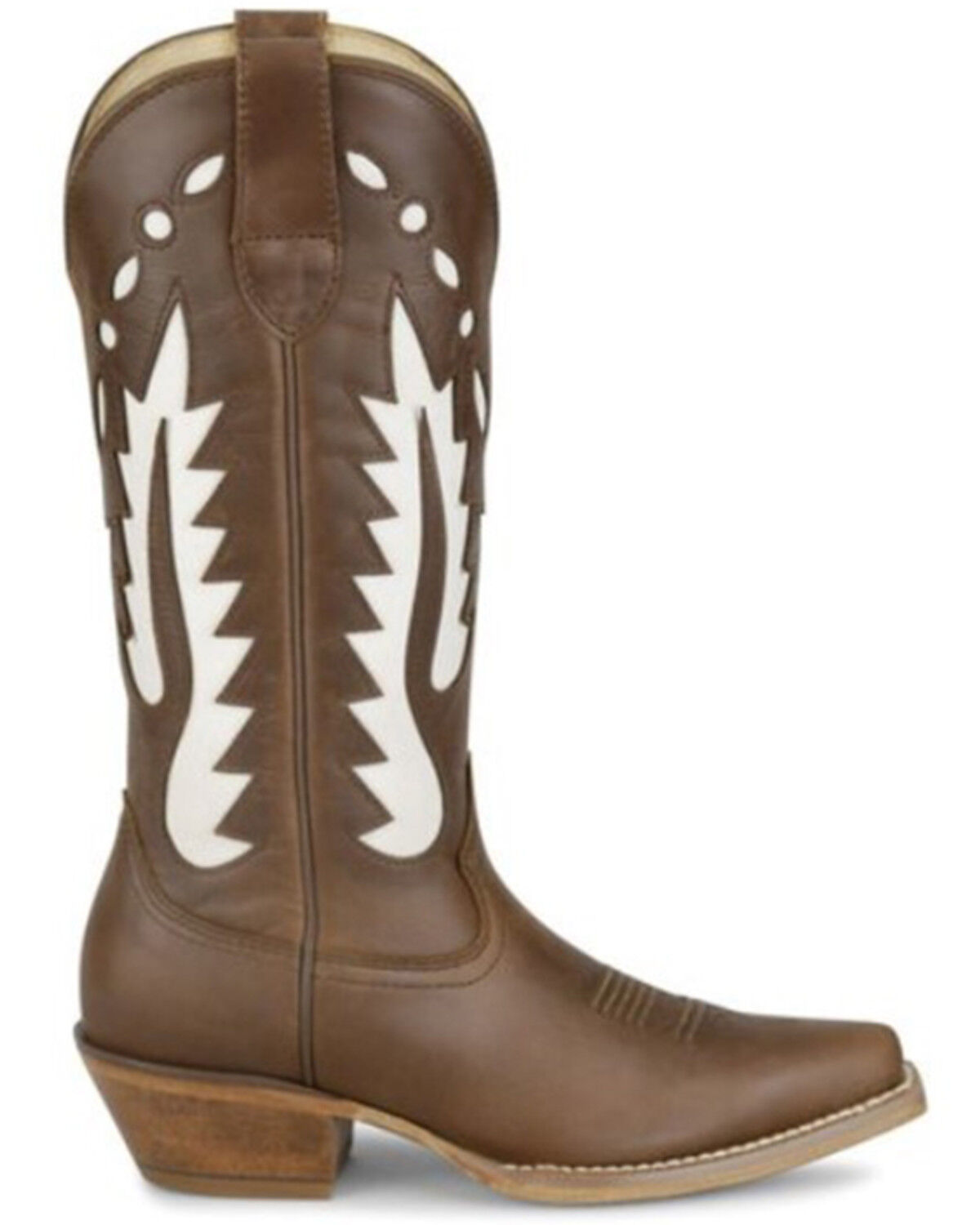 Image #1 - Justin Women's Faye Western Boots - Snip Toe, Chocolate, hi-res