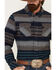 Image #3 - United By Blue Men's Brownstone Responsible Striped Long Sleeve Western Flannel Shirt, Navy, hi-res