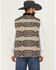 Image #4 - Wrangler Men's Southwestern Print Sherpa Lined Zip Vest, Tan, hi-res