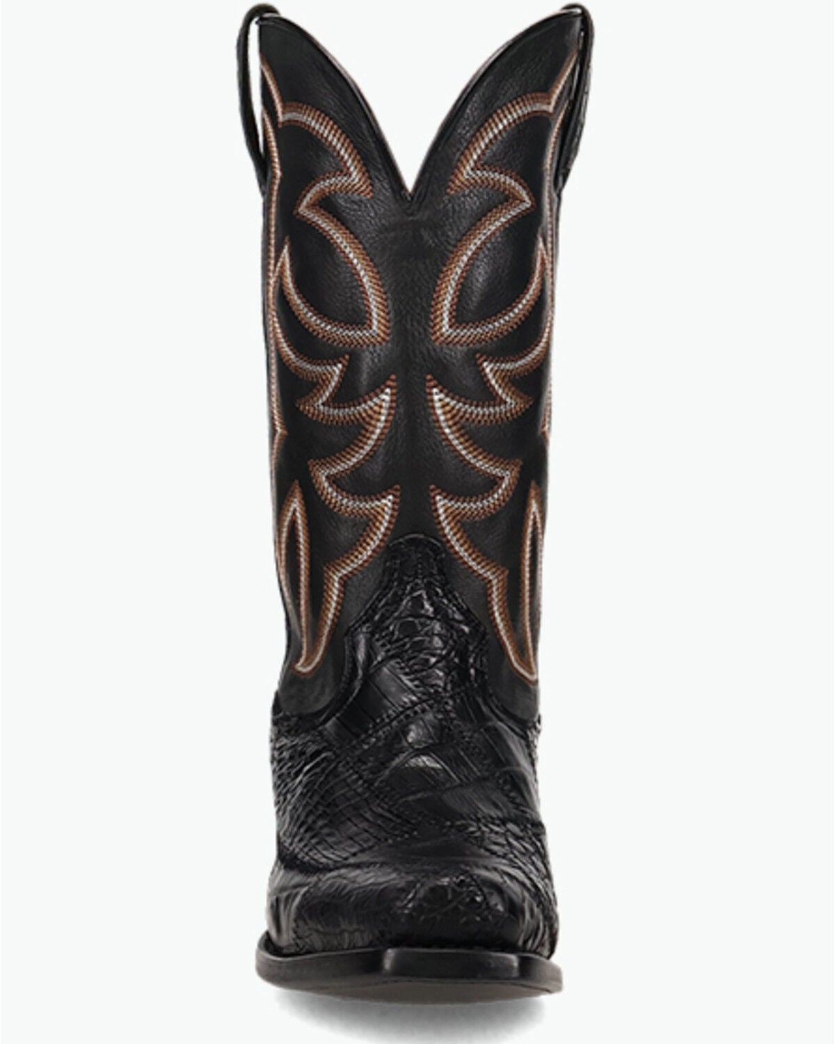 Image #4 - Dan Post Men's Exotic Alligator Western Boots - Square Toe, Black, hi-res