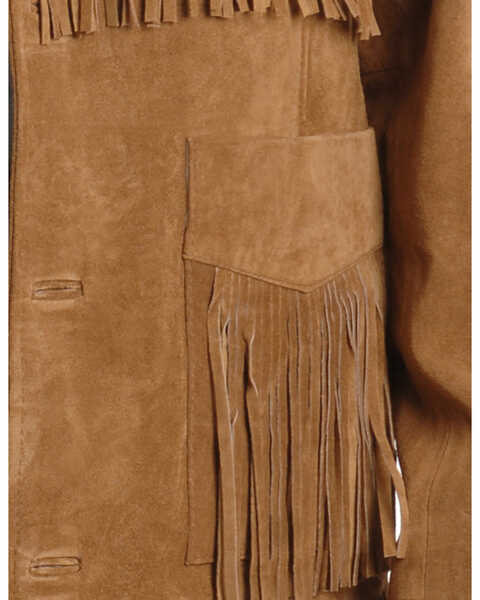 Image #2 - Liberty Wear Men's Suede Fringe Western Jacket - Big & Tall , Tobacco, hi-res