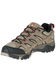 Merrell Men's Moab Waterproof Hiking Shoes - Soft Toe, Dark Brown, hi-res