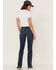 Ariat Women's Rebar Pilar Medium Wash Flex Riveter Bootcut Work Jeans , Blue, hi-res