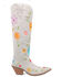 Image #2 - Dingo Women's Flower Power Suede Tall Western Boots - Snip Toe, , hi-res