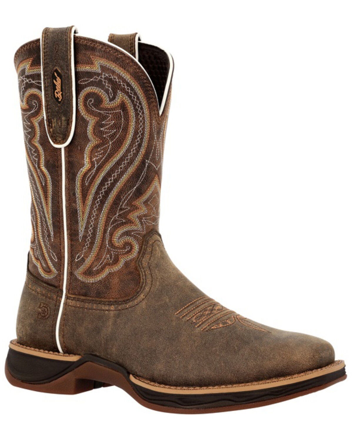 Durango Women's Lady Rebel Ultra-Lite Performance Western Boots - Broad Square Toe, Brown, hi-res