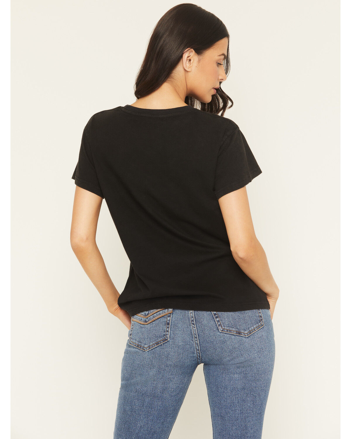 Image #4 - People of Leisure Women's Jelly Roll Face Short Sleeve Graphic Tee, Black, hi-res