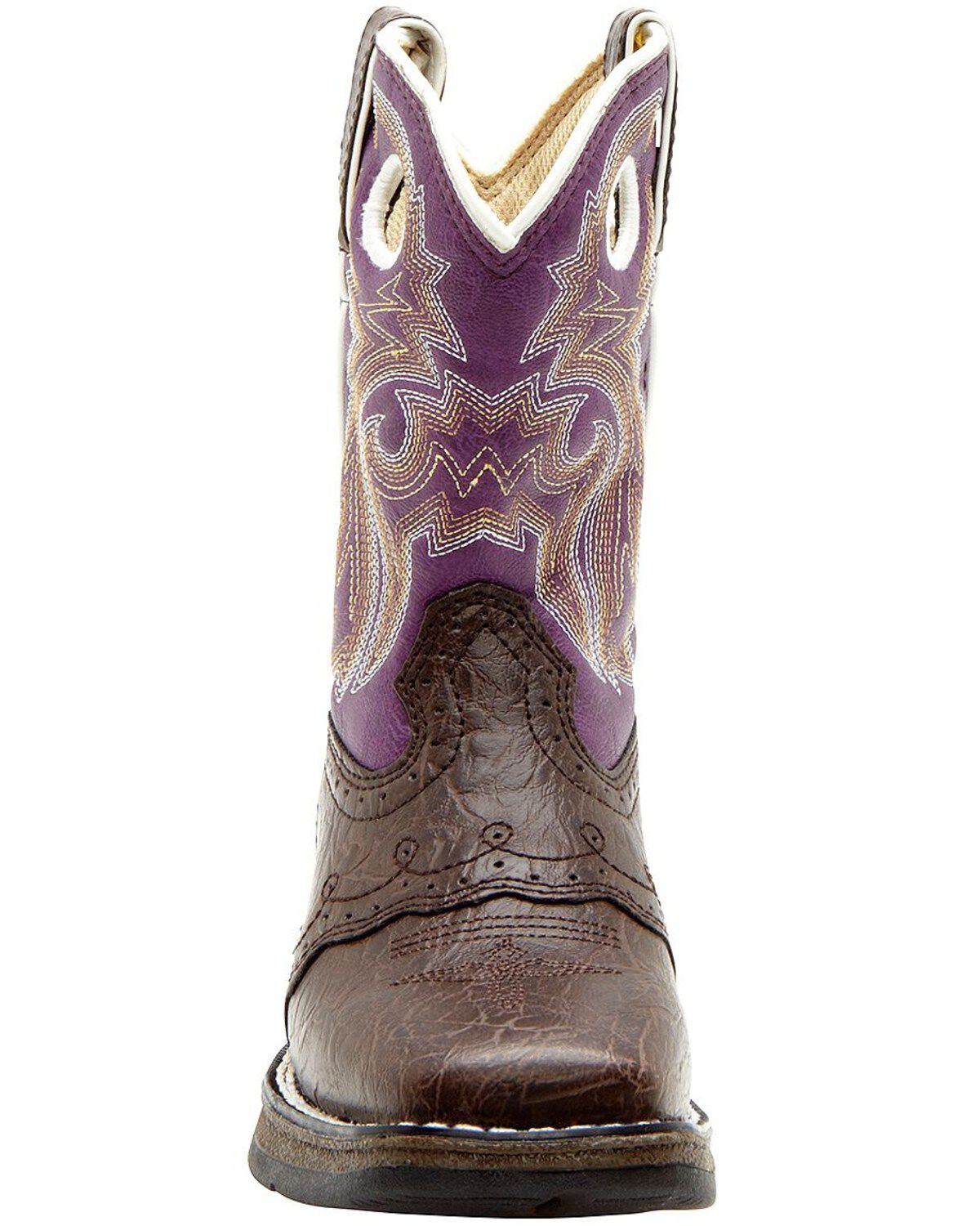 Image #4 - Durango Little Girls' Western Boots - Square Toe, , hi-res