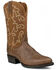 Image #1 - Dan Post Men's Armen Western Performance Boots - Round Toe, Cognac, hi-res