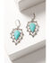 Image #2 - Lainey Wilson Women's Stone Drop Earrings, Silver, hi-res
