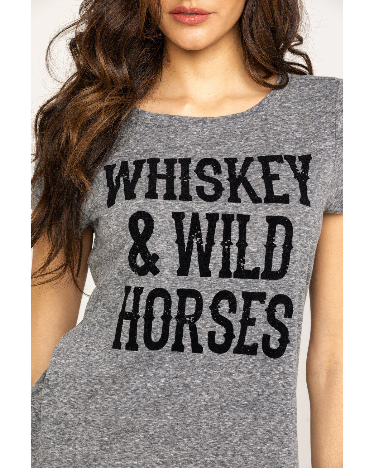 Image #4 - Shyanne Women's Whiskey & Wild Horses Graphic Tee, , hi-res