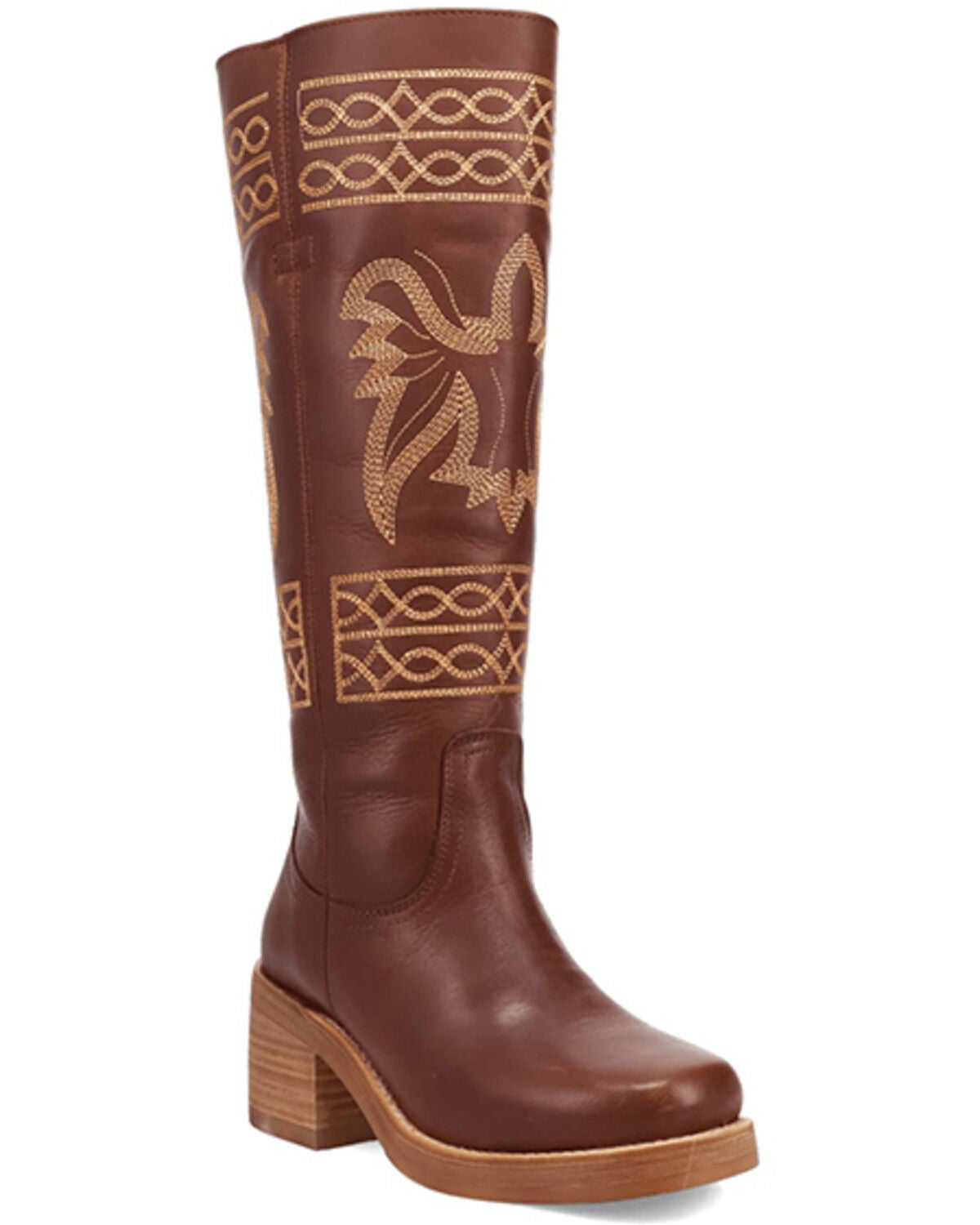 Dingo Women's Avalon Tall Fashion Boots - Round Toe, Brown, hi-res