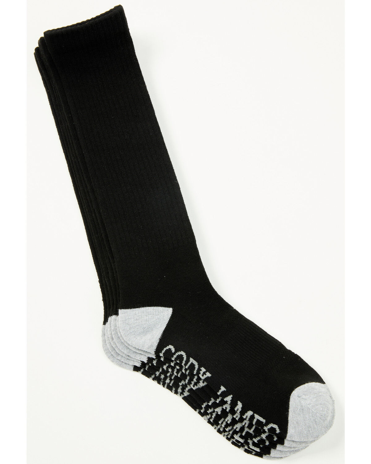 Cody James Men's Crew Socks - 3 Pack, Black, hi-res