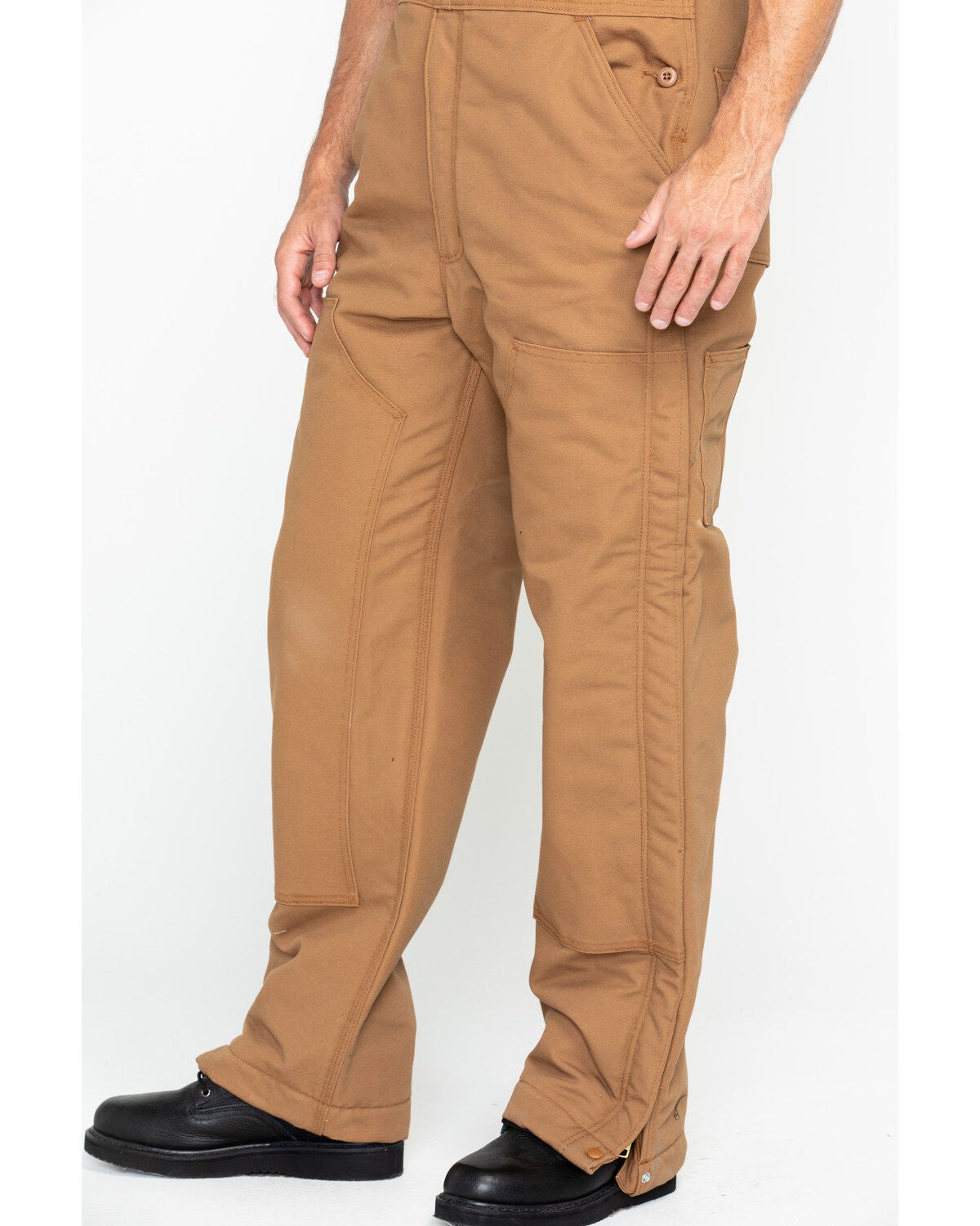 carhartt fr duck bib overall quilt lined