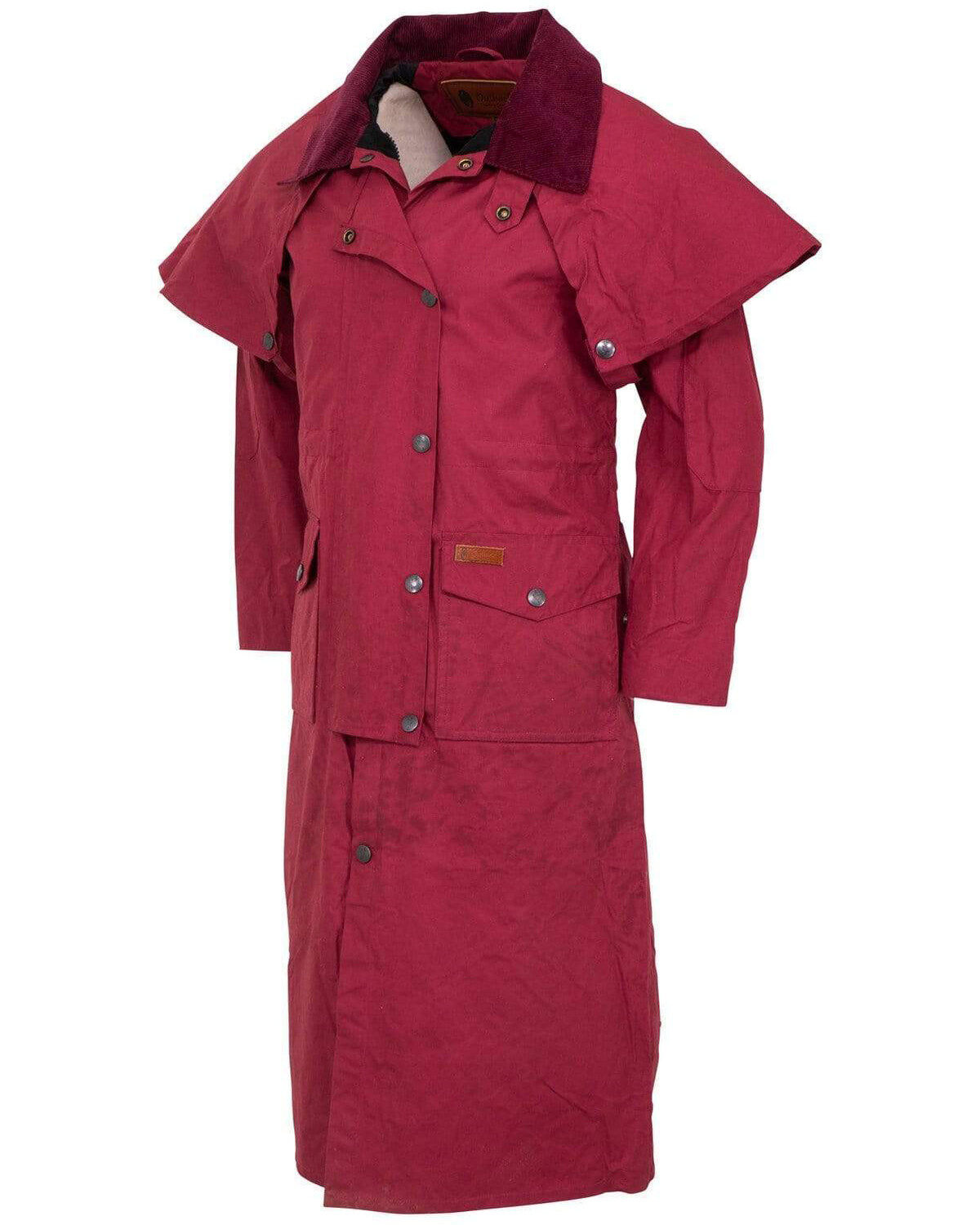 Image #3 - Outback Trading Co. Women's Matilda Duster, Burgundy, hi-res