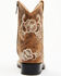 Image #5 - Shyanne Little Girls' Little Bitty Lasy Western Boots - Broad Square Toe, Brown, hi-res