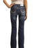 Rock & Roll Denim Girls' Dark Wash Stitched Bootcut Jeans , Blue, hi-res