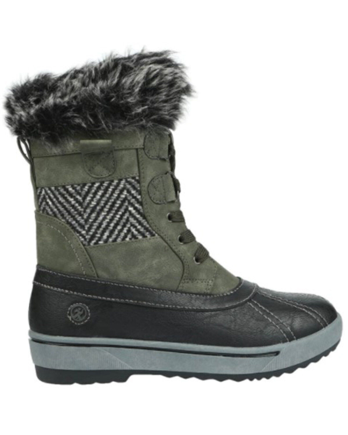 Image #2 - Northside Women's Brookelle Cold Weather Hiker Work Boots - Soft Toe, Olive, hi-res