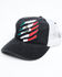 Image #1 - Cody James Men's Scratched Mexico Flag Ball Cap, Black, hi-res