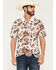 Image #1 - RANK 45&reg; Men's Josey Desert Print Short Sleeve Button-Down Polo Shirt, Cream, hi-res