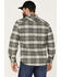 Brixton Men's Bowery Long Sleeve Button Down Flannel Shirt, Charcoal, hi-res
