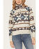 Image #3 - Shyanne Women's Southwestern Print 1/2 Zip Pullover, Oatmeal, hi-res