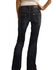 Image #1 - Rock & Roll Denim Girls' Dark Wash Seamed Trouser, , hi-res