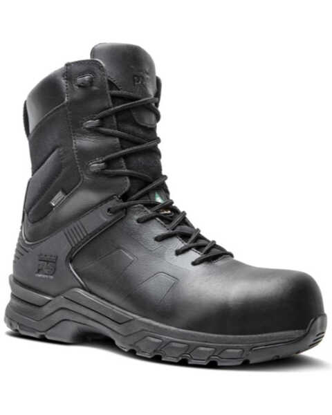 Image #1 - Timberland PRO Men's Hypercharge Waterproof Work Boots - Composite Toe, Black, hi-res