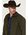 Image #2 - Ariat Men's Vernon Solid Softshell Jacket, Forest Green, hi-res