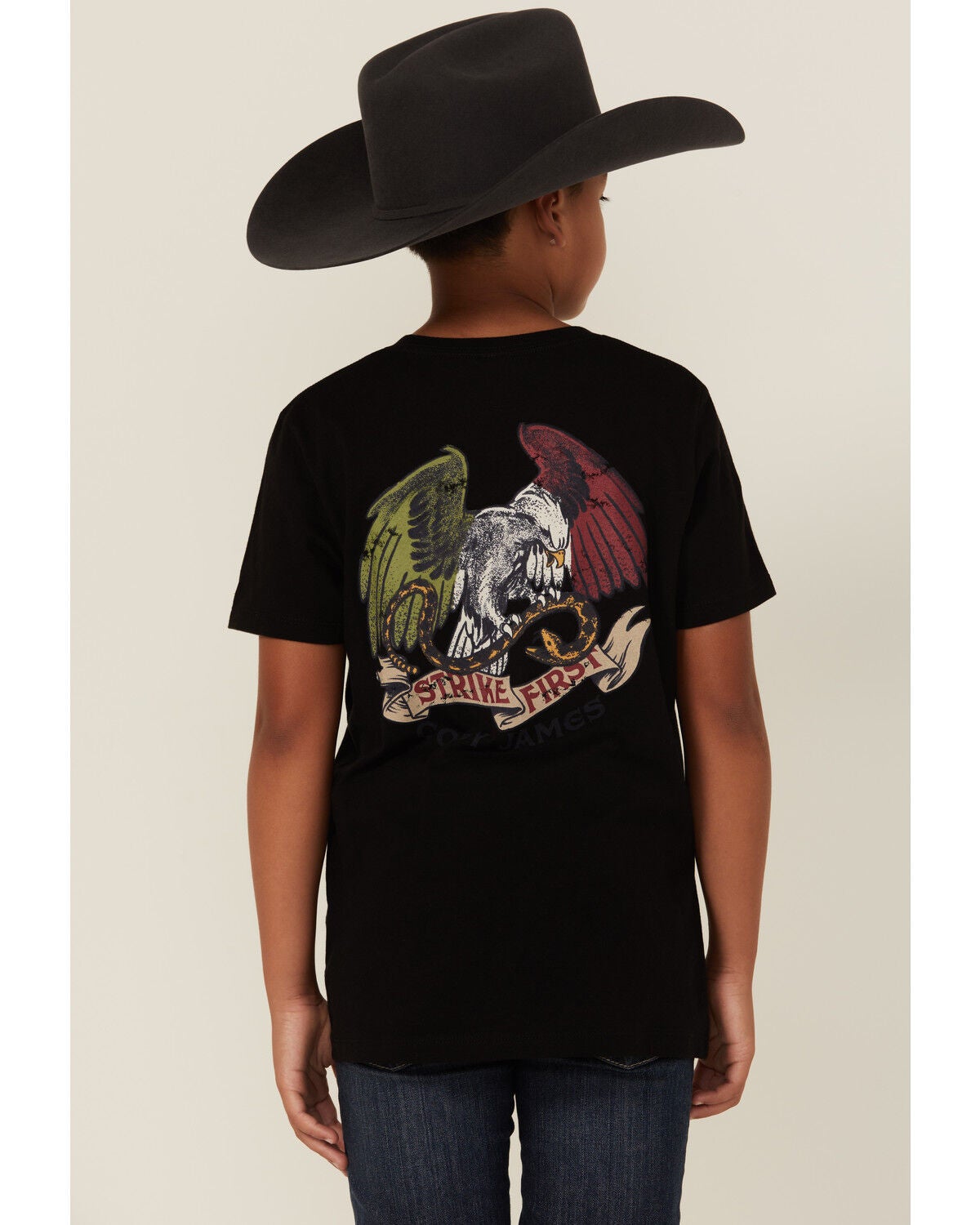 Cody James Boys' Manolito Short Sleeve Graphic T-Shirt, Black, hi-res