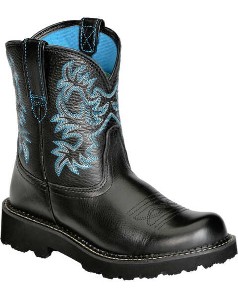 Ariat Women's Fatbaby Western Boots - Round Toe, Black, hi-res