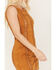 Image #3 - Shyanne Women's Faux Suede Crochet Mini Dress, Caramel, hi-res