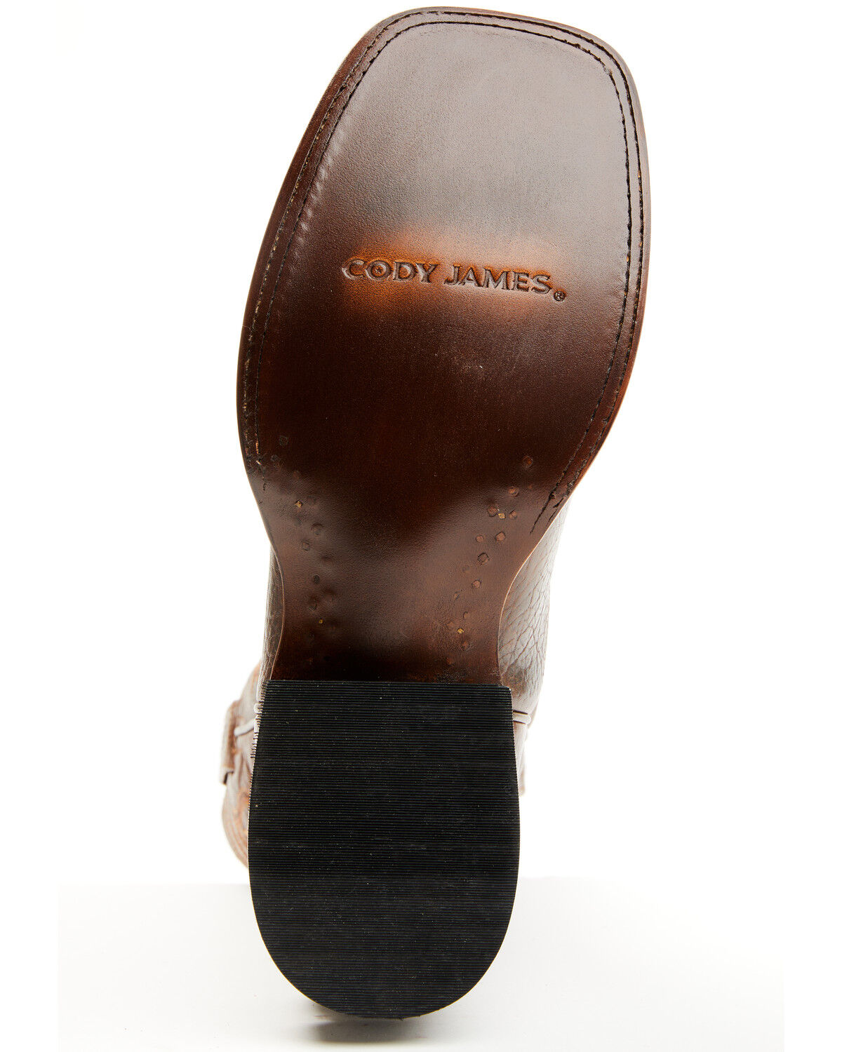 Image #7 - Cody James Men's Ashland Western Boots - Broad Square Toe, Brown, hi-res