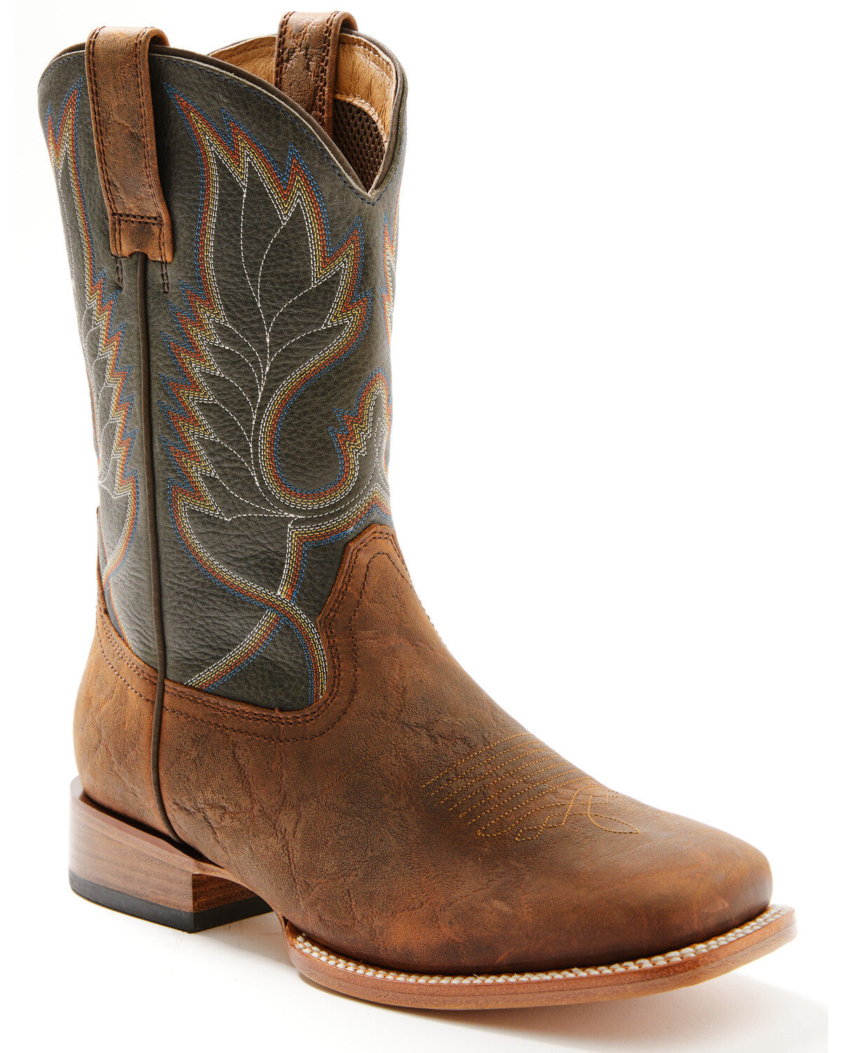 Image #1 - Cody James Cush Core® Men's Tracker Western Boots - Broad Square Toe, Blue, hi-res